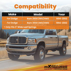2X Drop Shackles Lowering Kit for Dodge Ram 2500 3500 (1994-2002)