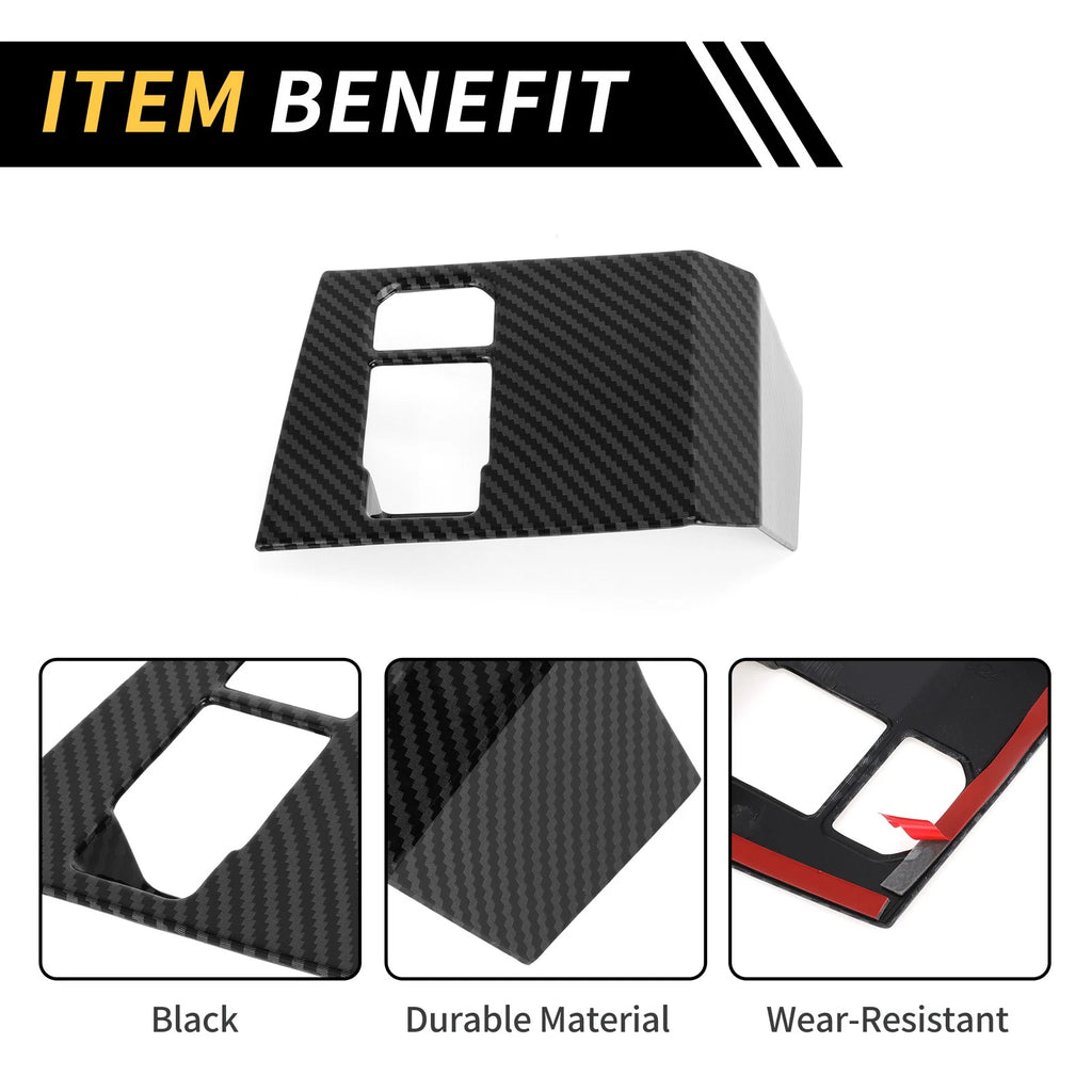 Carbon Fiber Pattern Handbrake Frame Cover for Toyota Tundra (2022–2024)