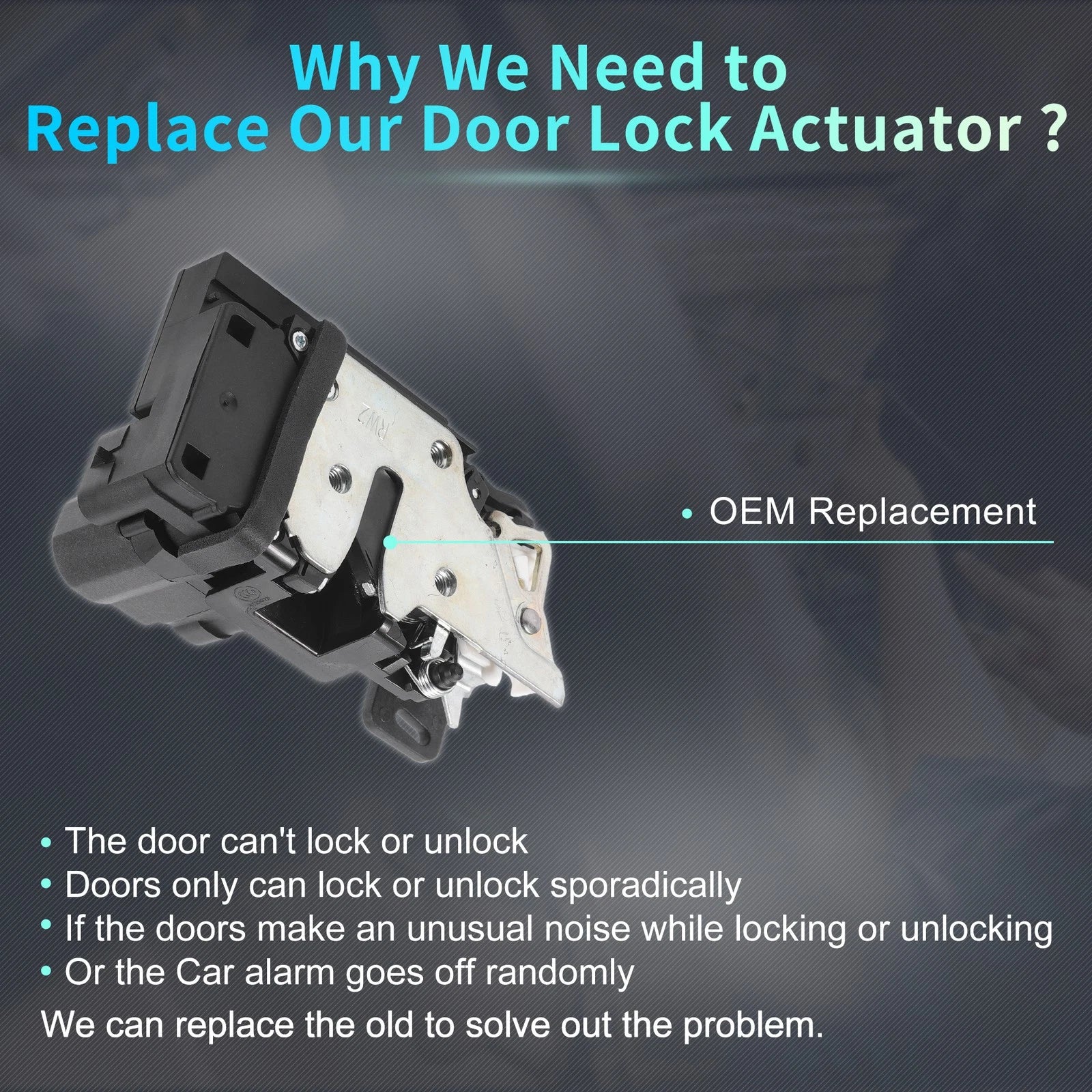 Rear Liftgate Door Lock Actuator Motor for Ford Freestyle (2005–2007) No. 2L1Z7843150BA