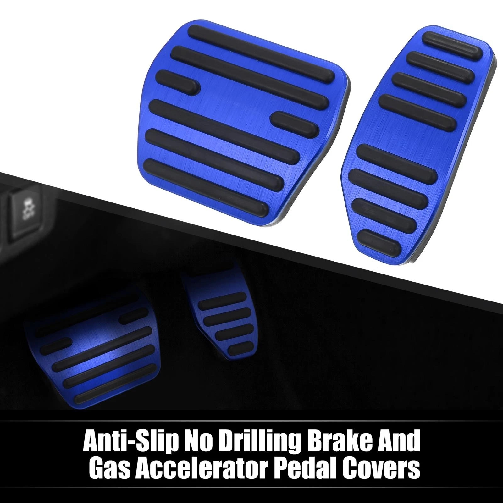 Set of 2 Anti Slip Brake and Gas Pedal Covers for Nissan Kicks (2017–2023)