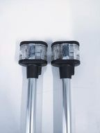 Set of 2 Perko Rina 5/242/89 Navigation Lights with Aluminum Clamp Mount