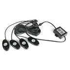 4x RGB LED Rock Lights for Car - Wireless Bluetooth Music Control Lamp