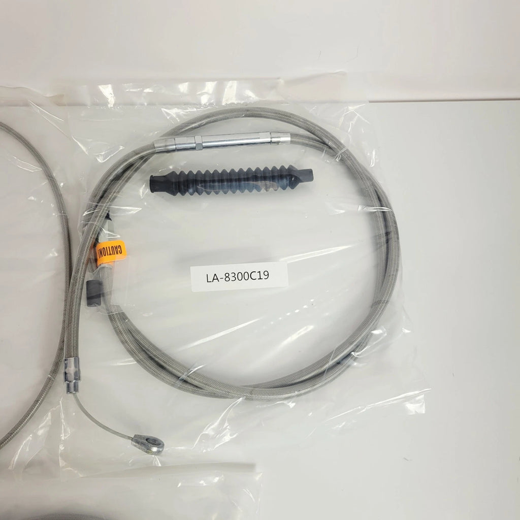 Complete Black Brake Line Kit for Harley XL (1999–2003)