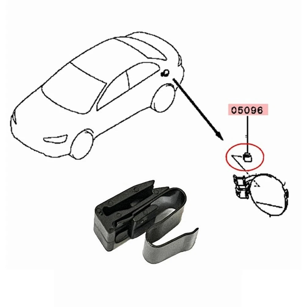 Fuel Door Spring Clip for Mitsubishi Montero, Outlander (MR970563)