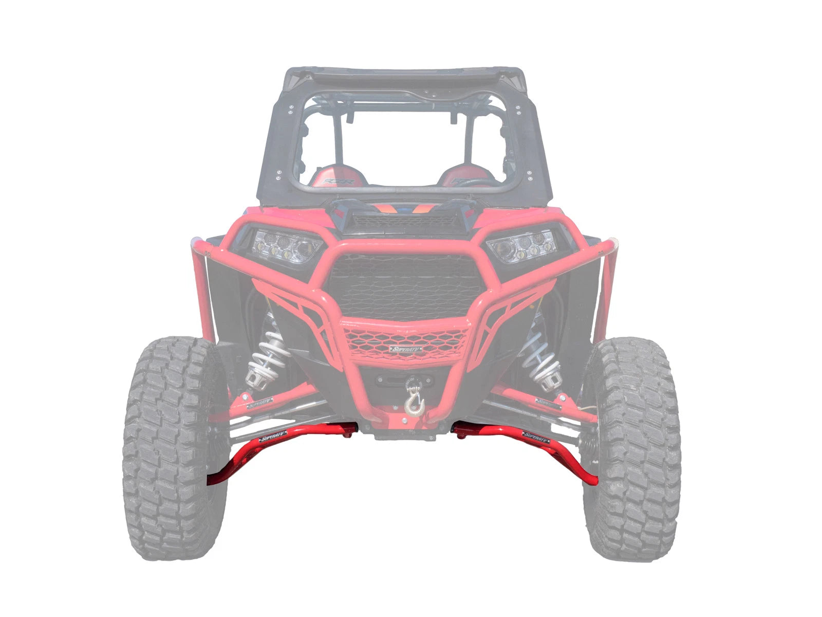 SuperATV High Clearance Lower A Arms for Polaris RZR XP 1000 (2014–2023) - Red