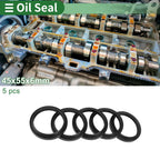Set of 5 Oil Seal Rotary Shaft Seal NBR Rubber 45x55x6mm