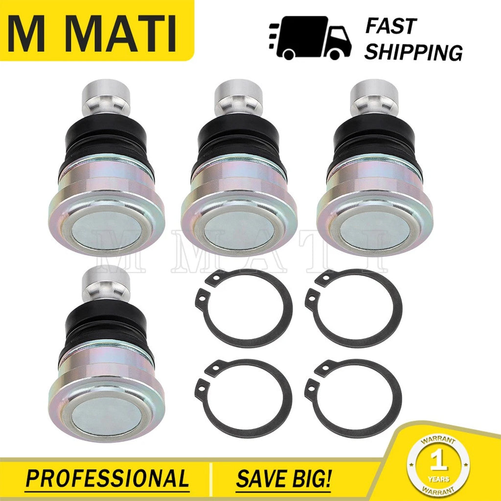 Set of 4 Upper Lower Ball Joints for Polaris RZR XP 4 1000 Turbo/RS1/Pro XP (2014–2023)