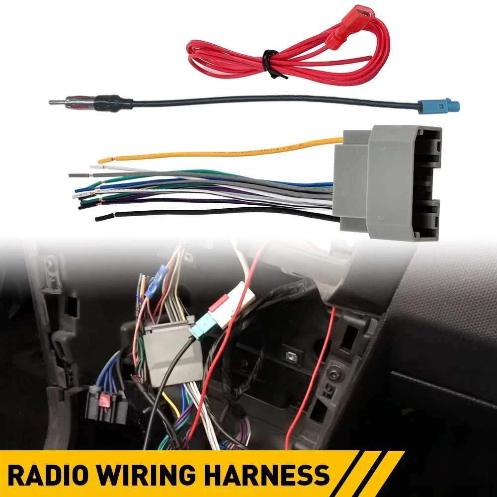 Stereo Radio Wiring Harness Antenna Adapter for Dodge Grand Caravan (2008–2016)