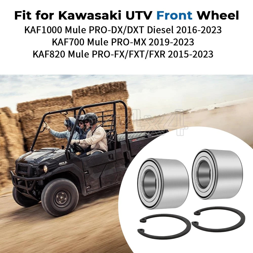 Front Wheel Bearings for Kawasaki Mule Pro FXT FX DX DXT MX (2015–2023) 92045-0762