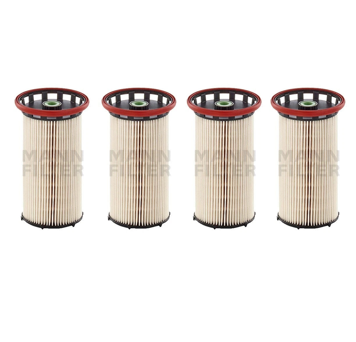 Set of 4 Mann Fuel Filters for Audi A3 Quattro VW Beetle Golf Jetta (2000–2016)