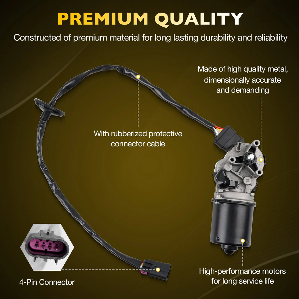 Front Windshield Wiper Motor for Chevy Colorado GMC Canyon Isuzu i280 i290 (2004–2012)