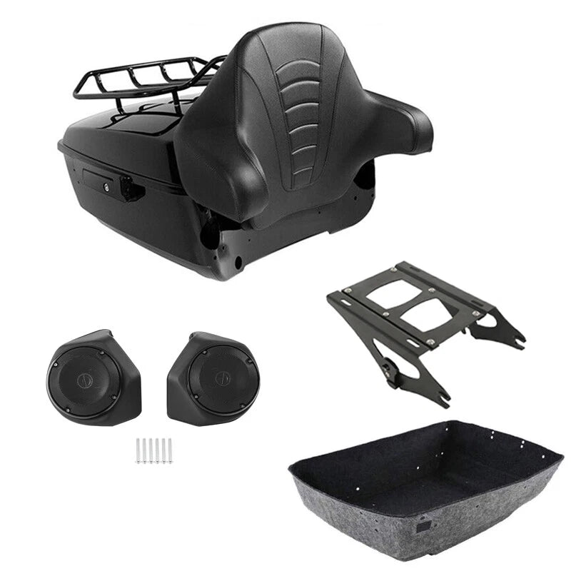 Trunk Rack Backrest Speakers Mount for Harley Street Glide (2014–2026)