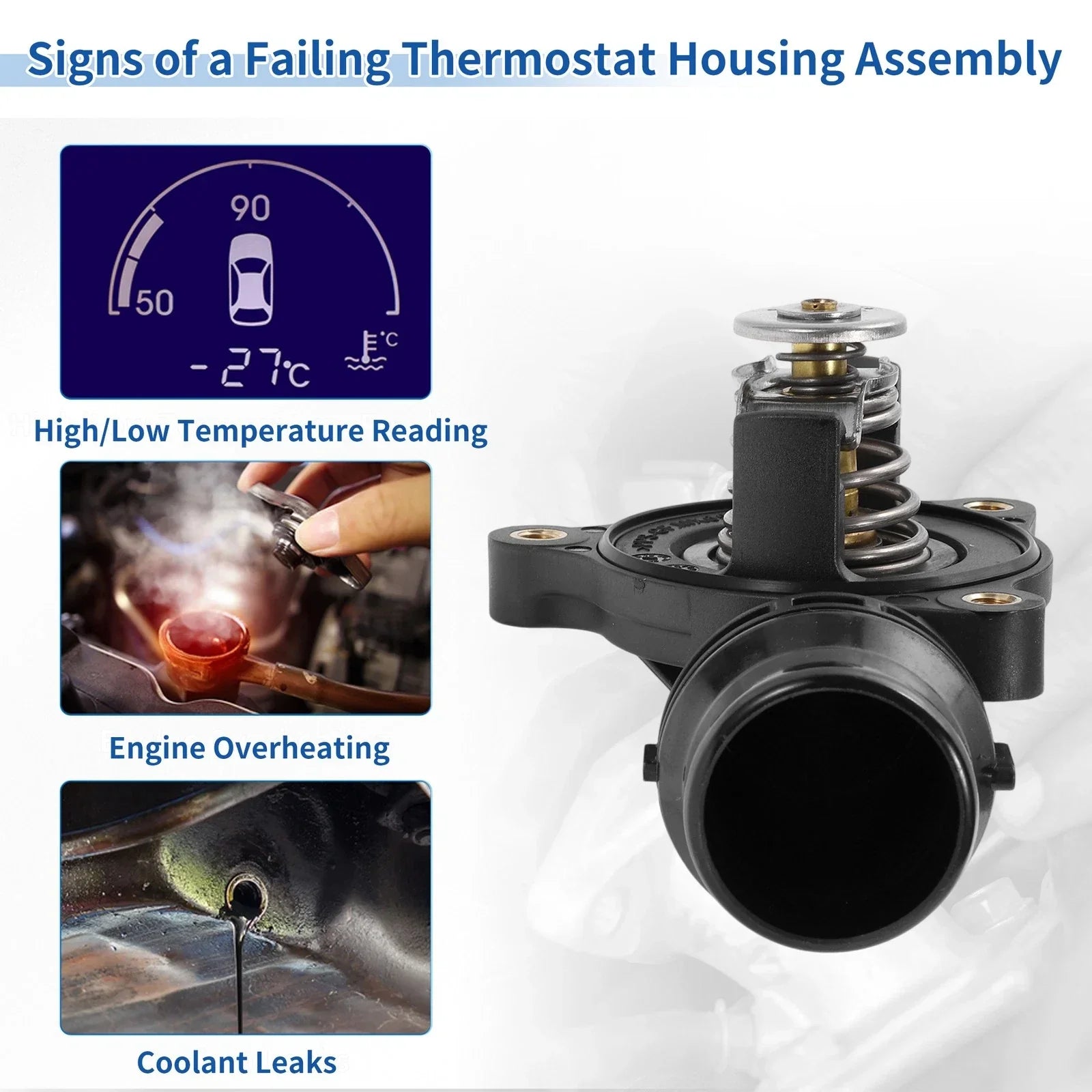 Engine Coolant Thermostat Housing Assembly for BMW Z4 (2005 - 2009)