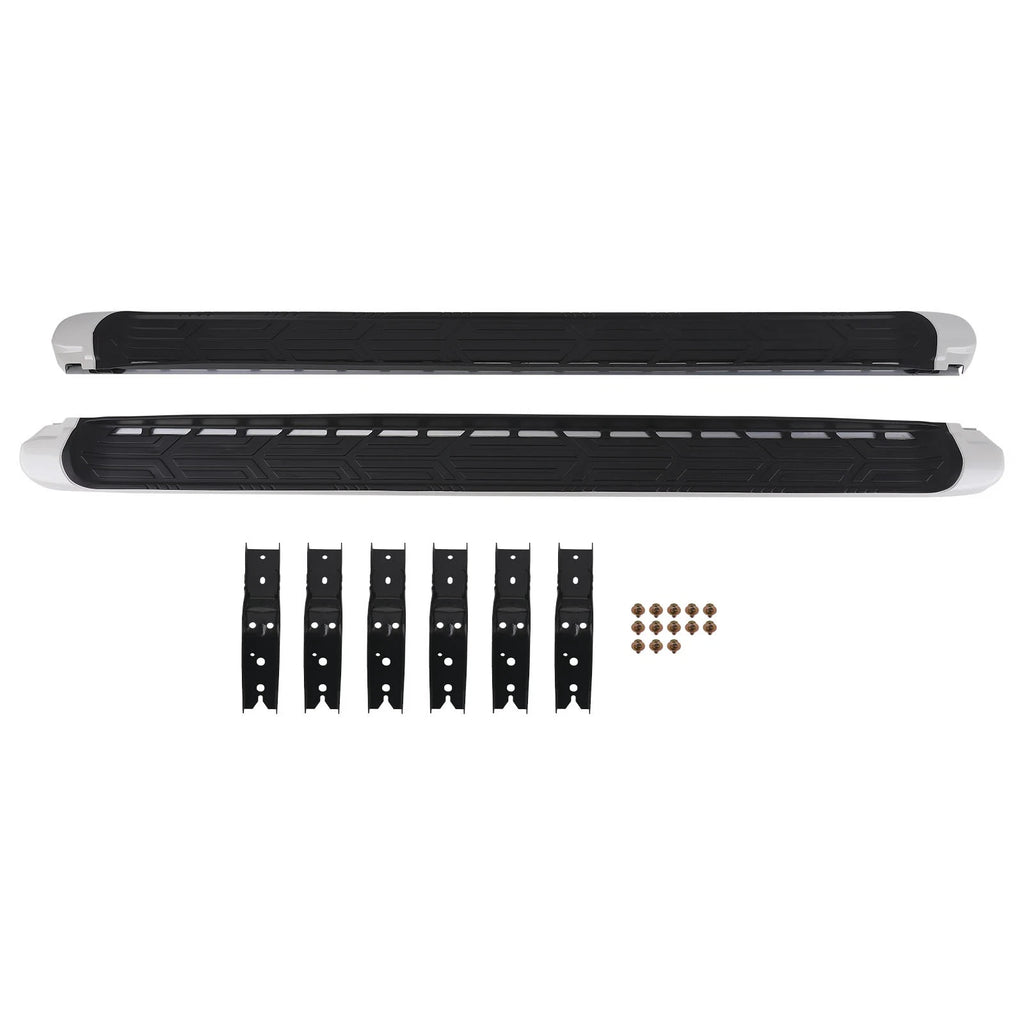 Non-Slip Running Board Bar for Infiniti QX80 QX56 (2011–2024) Black Aluminum ABS