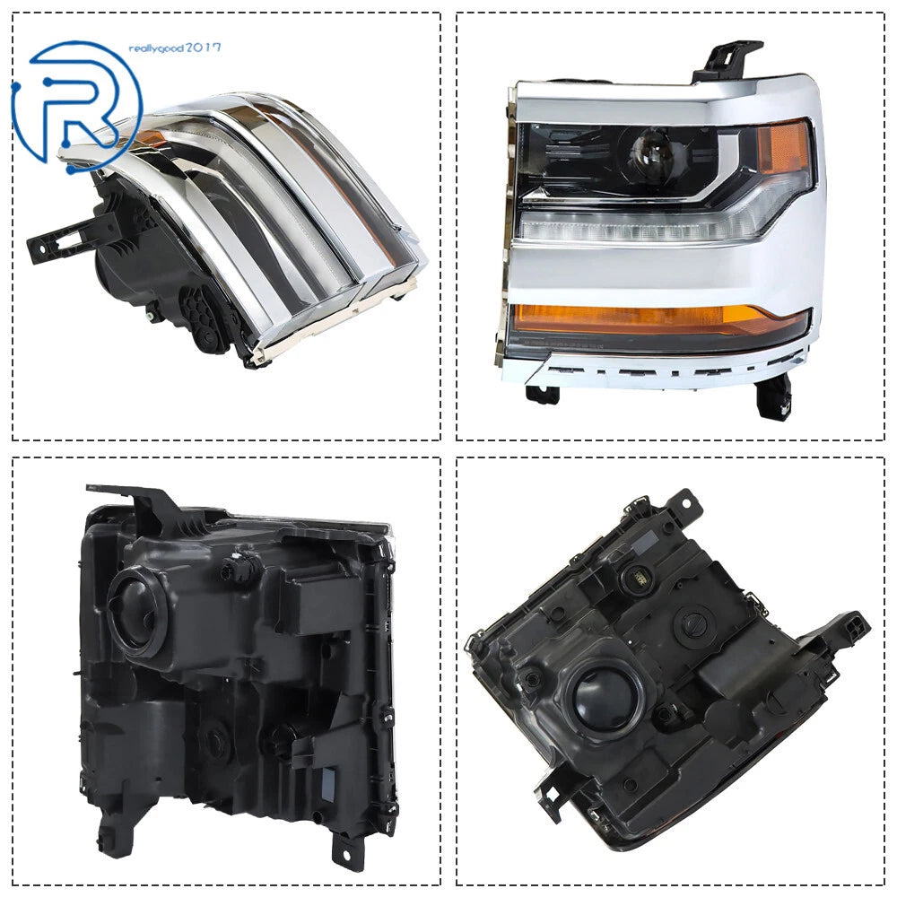 Left Headlight for Chevy Silverado 1500 (2016-2018) HID/Xenon
