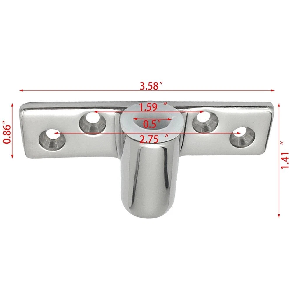 Oarlock Seat for Marine Vessel (Saltwater Resistant 316 SS)
