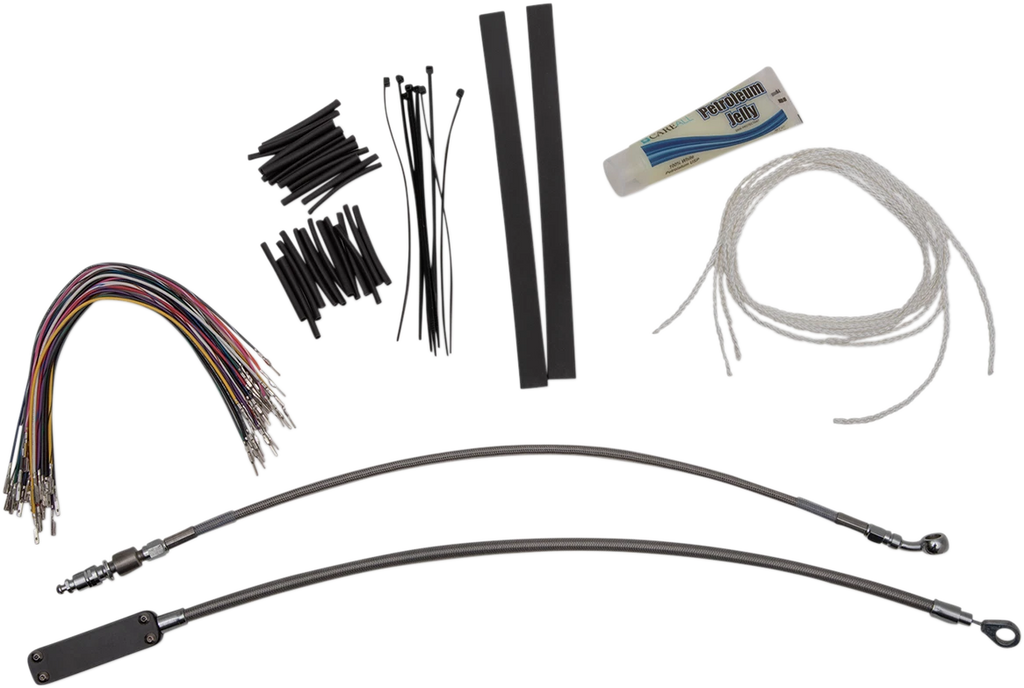 1-1/4" EZ Install Round Top Handlebar Kit for Harley (Chrome, 14") 909414