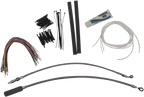 1-1/4" EZ Install Round Top Handlebar Kit for Harley (Chrome, 14") 909414