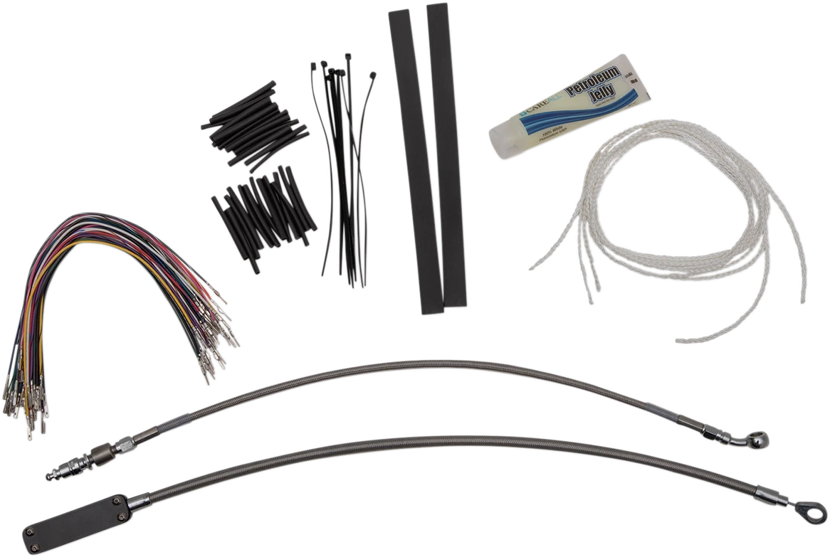 1-1/4" EZ Install Round Top Handlebar Kit for Harley (Chrome, 14") 909414
