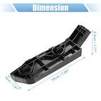 Pair of Front Bumper Bracket 71193-SWA-003 for Honda CR-V (2007) Plastic Black