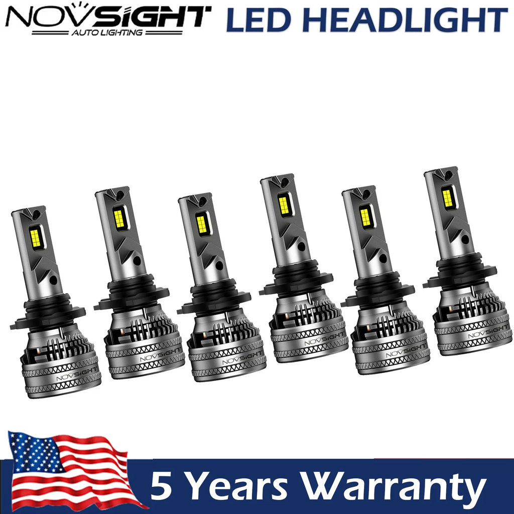 6X H11 LED Headlight Conversion Bulbs for