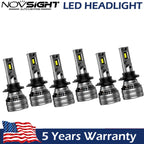 6X H11 LED Headlight Conversion Bulbs for