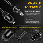 CV Axle Shaft for Polaris RZR XP 1000, RZR XP 4 1000 (2014–2019)