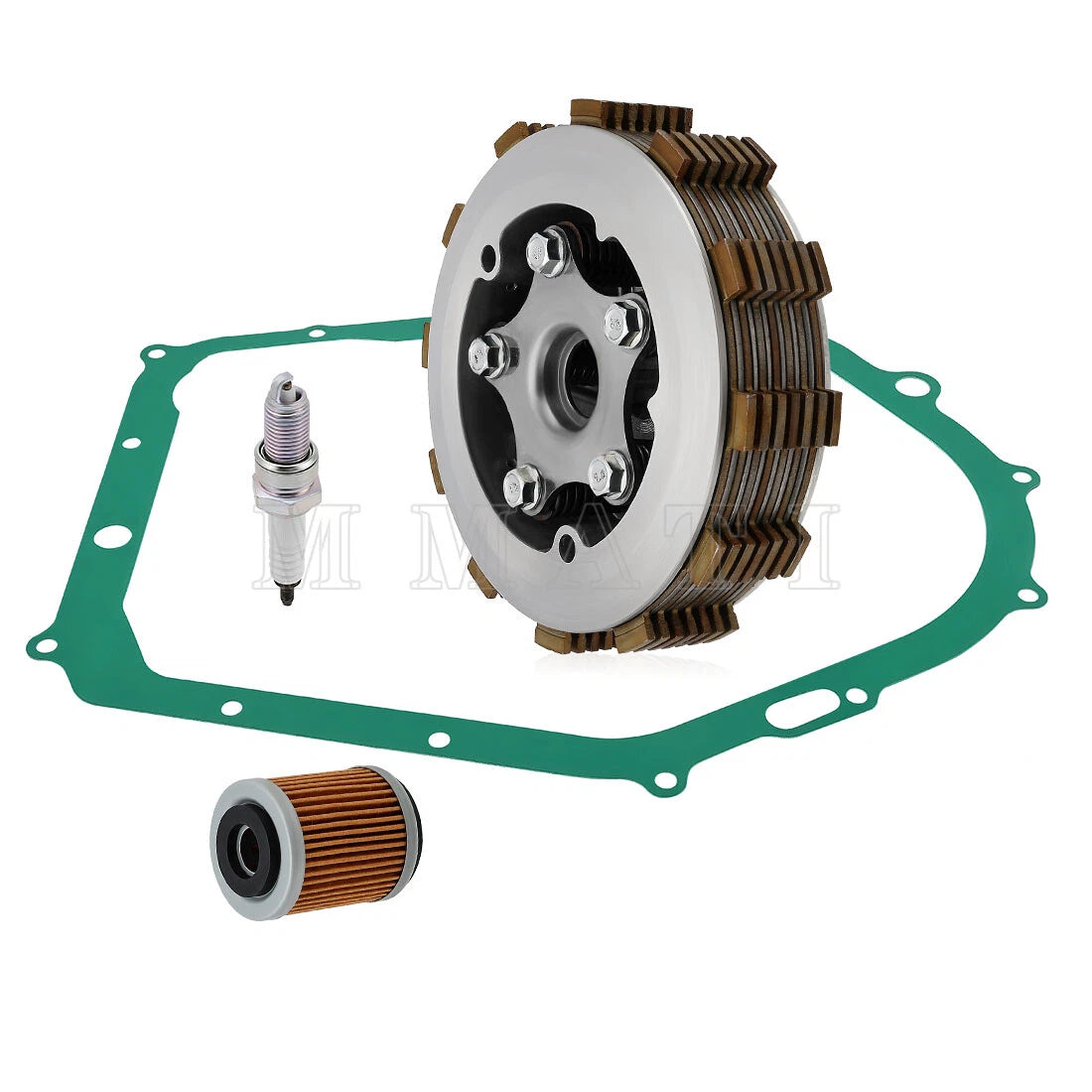 Heavy Duty Clutch Assembly Kit w/Gasket for Yamaha YFM350 Warrior 350 (1987–2004)