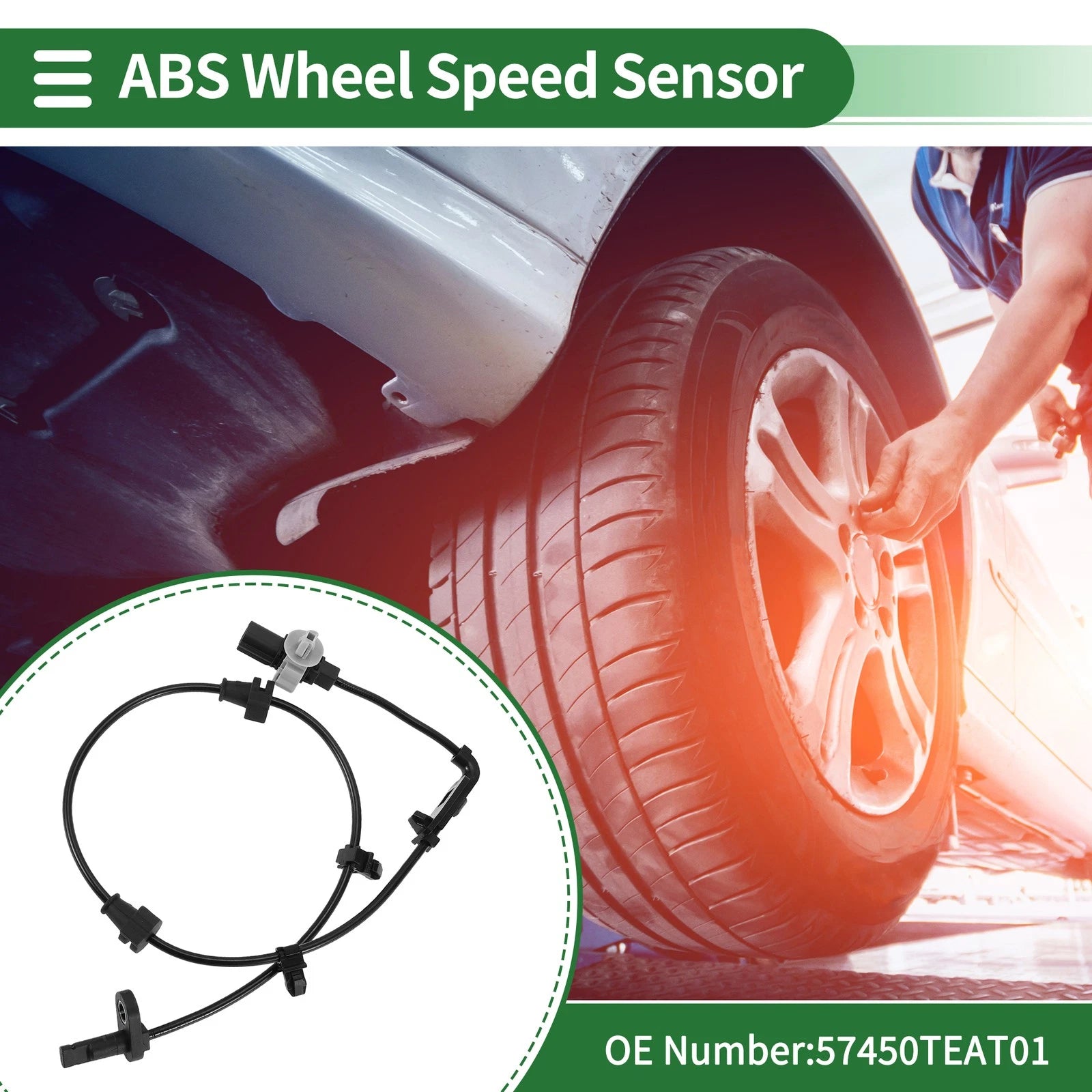 ABS Wheel Speed Sensor No. 57450TEAT01 for Honda Civic (2016–2021)
