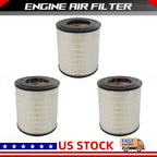 3PCS Air Filter for Freightliner Columbia (RS3518) (P185069, P527682)