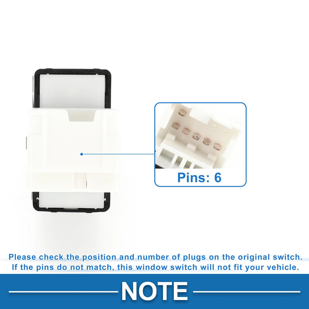 Rear Passenger Side Power Window Switch for Nissan Frontier (2000–2004) No. 254112S700