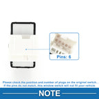 Rear Passenger Side Power Window Switch for Nissan Frontier (2000–2004) No. 254112S700