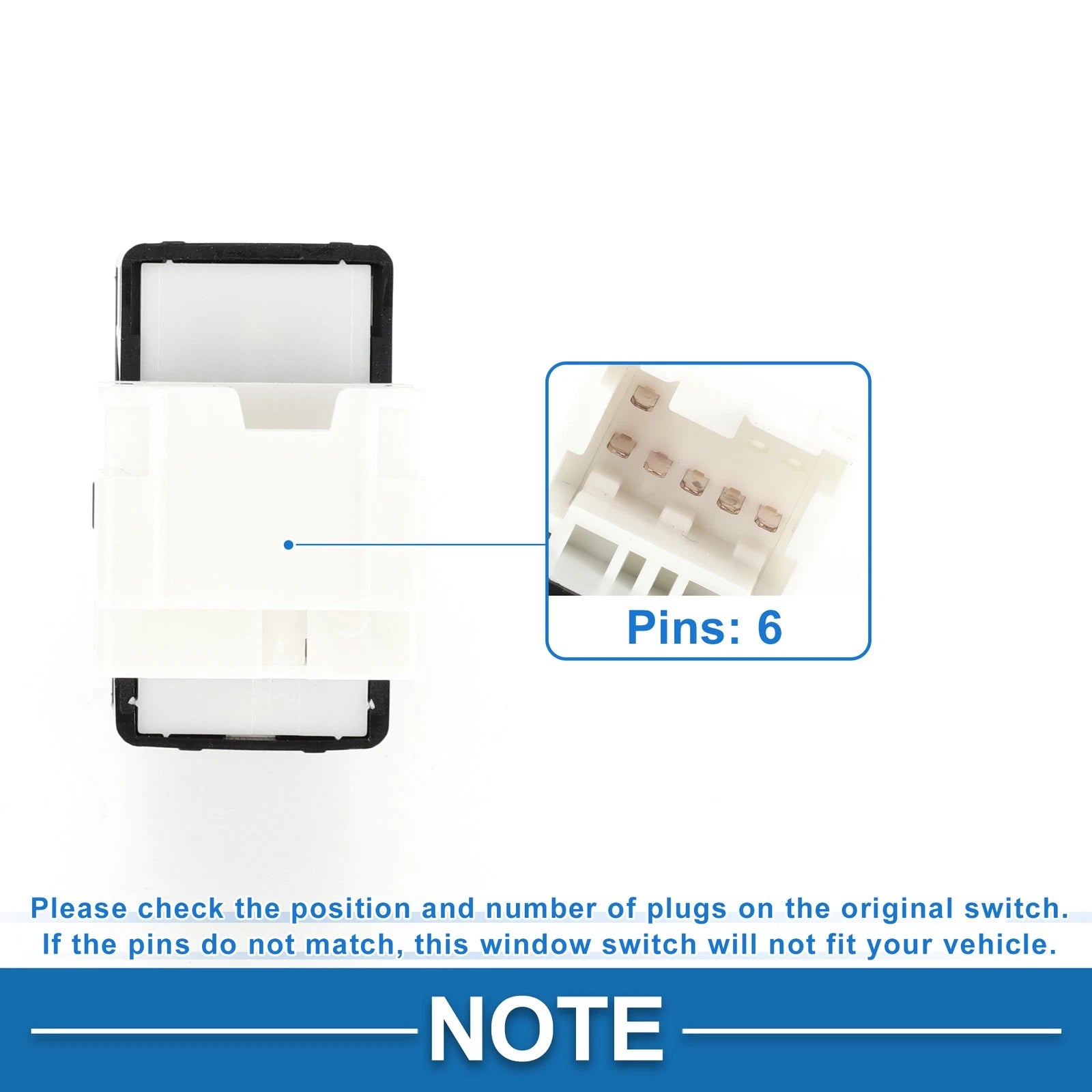 Rear Passenger Side Power Window Switch for Nissan Frontier (2000–2004) No. 254112S700