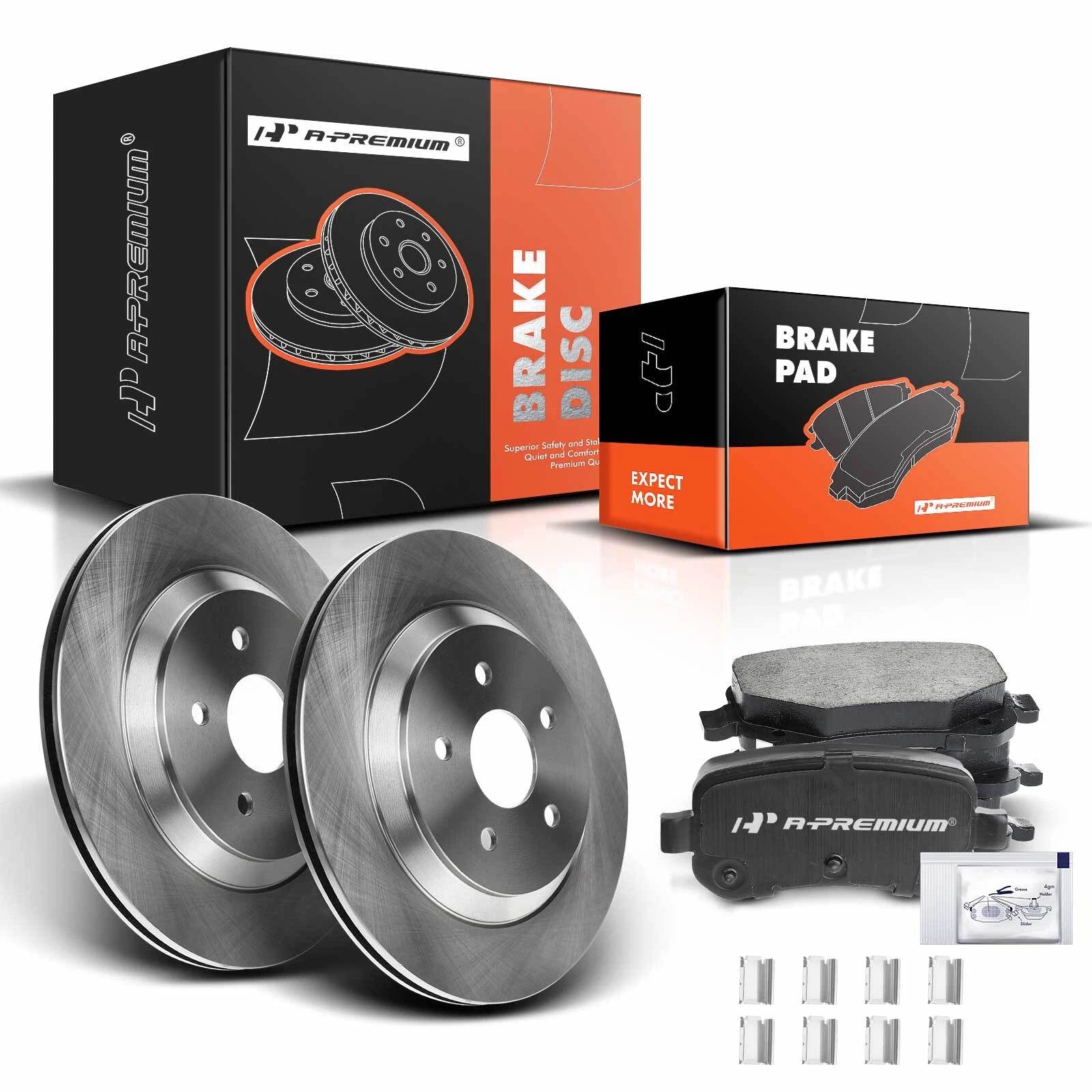 Rear Disc Brake Rotors & Ceramic Pads for Ford Freestar (2004–2007)