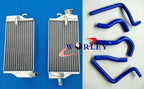 Aluminum Radiator & Blue Hose for Honda CR125 CR125R (2004)