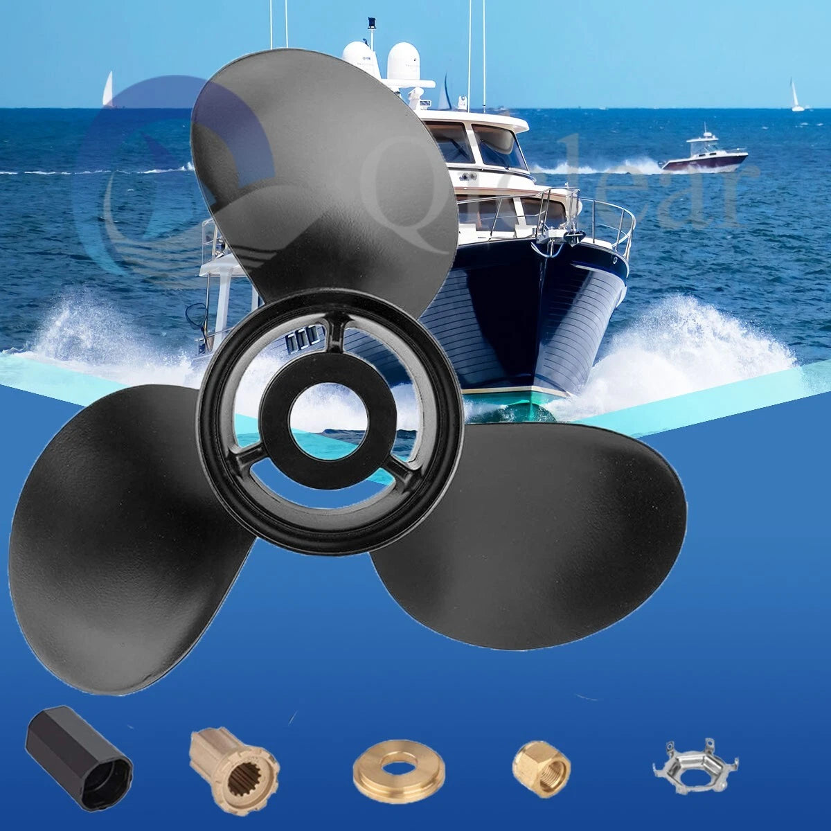 14.5 x 19 Boat Propeller for Mercury 130-300 HP (15 Spline, 48-832830A45)