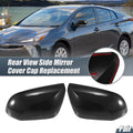 Pair Rearview Mirror Cover Overlay for Toyota Prius Prime (2017–2022) Carbon Fiber
