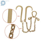 Set of 2 Tow Chains with J-Hooks for Flatbed Trucks (G70)