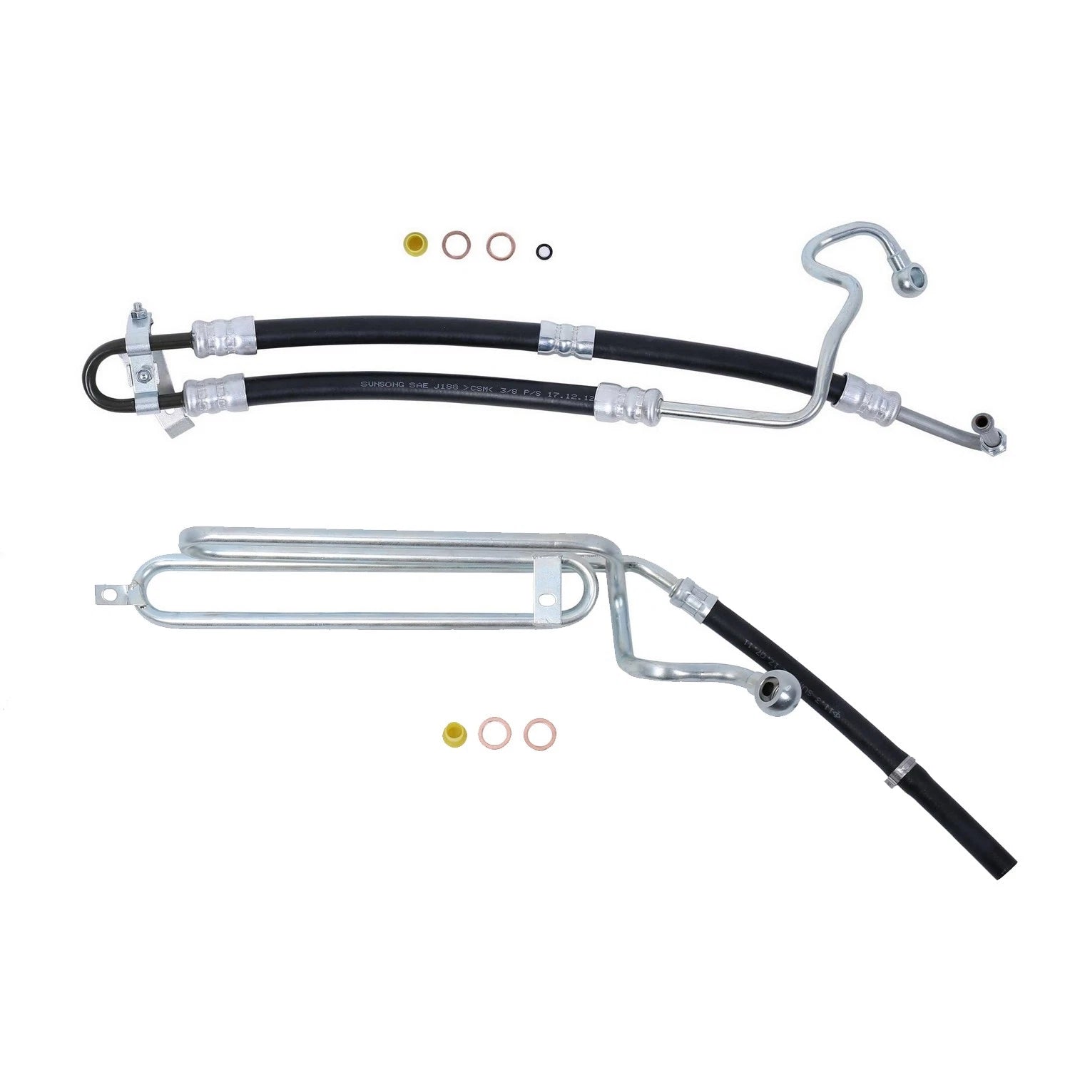 Sunsong Power Steering Pressure & Return Line Hose Kit for BMW E46 328i (1998–2006)