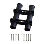Fishing Rod Holders Wall Mount Set of 2 - Sleek Black and White Designs