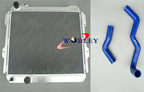 Aluminum Radiator & Silicone Hose for Toyota Hilux LN60 LN61 (1983-1988)