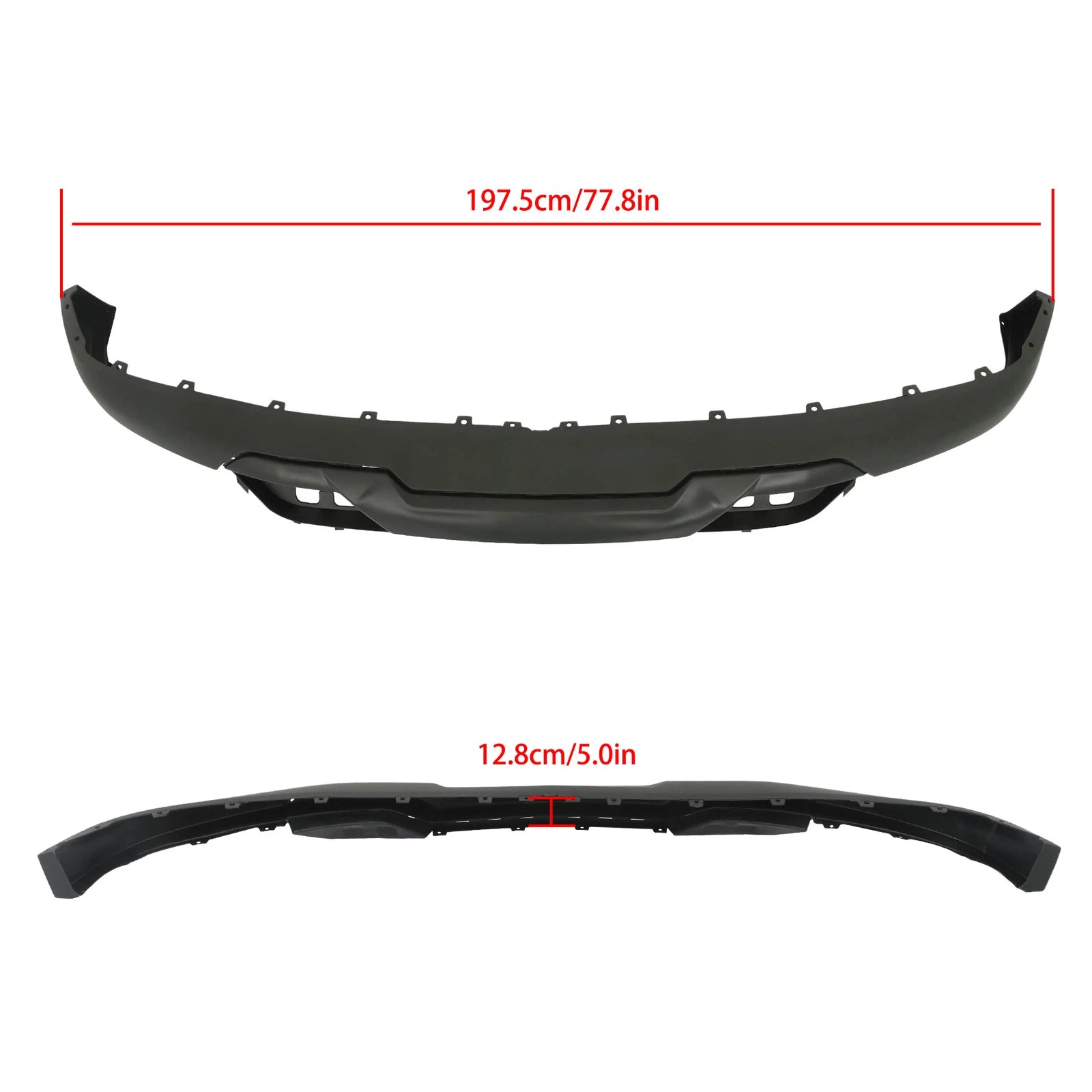 Front Bumper Valance with Tow Hook Holes for Silverado 1500 (2016â2018)