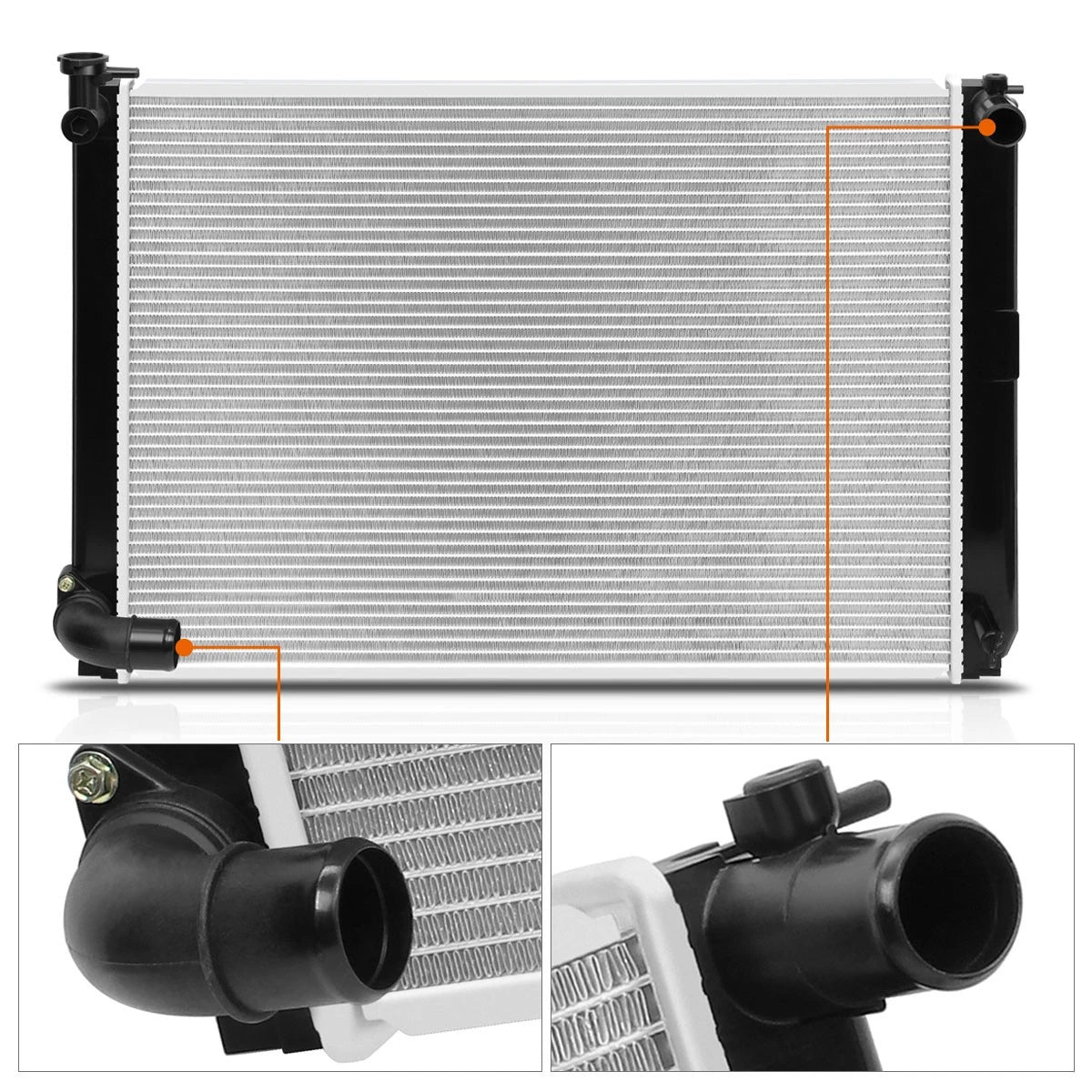Aluminum Core Radiator for Toyota RX400H/Highlander Hybrid (2006–2008) DPI-2929
