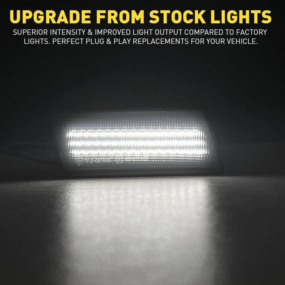 White LED Bumper Strip Side Marker Lights for Chrysler 300 (2005–2014)