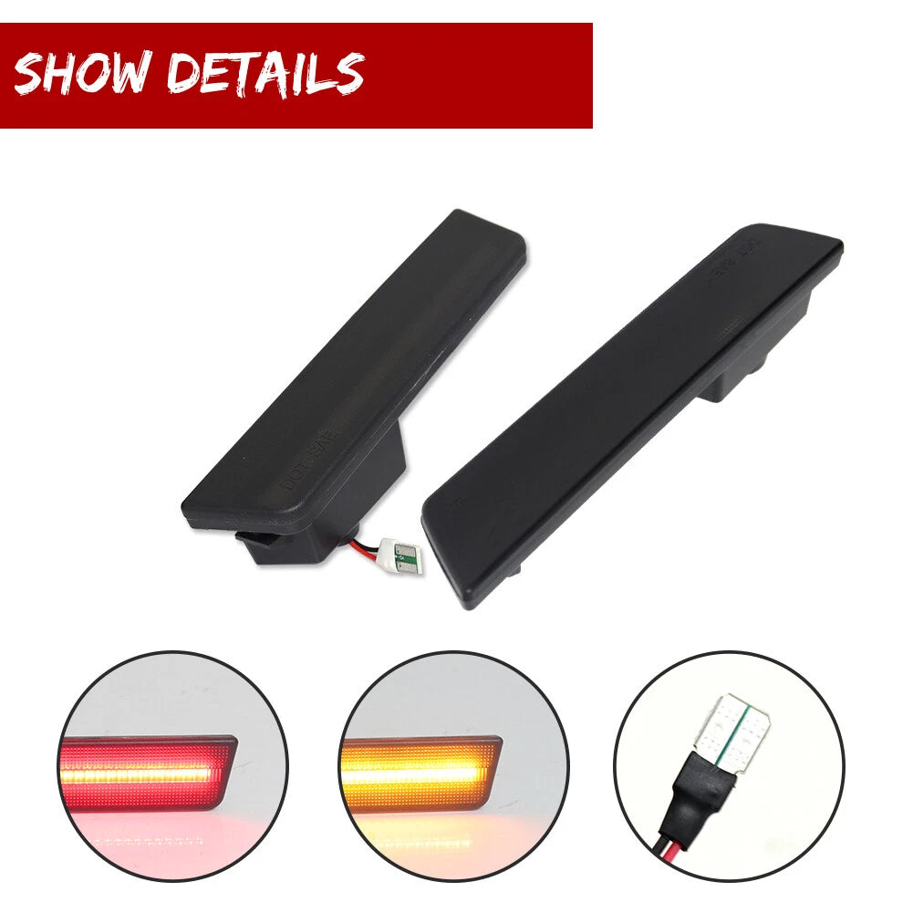 Smoked LED Side Marker Lights for Dodge Challenger (2008–2014)