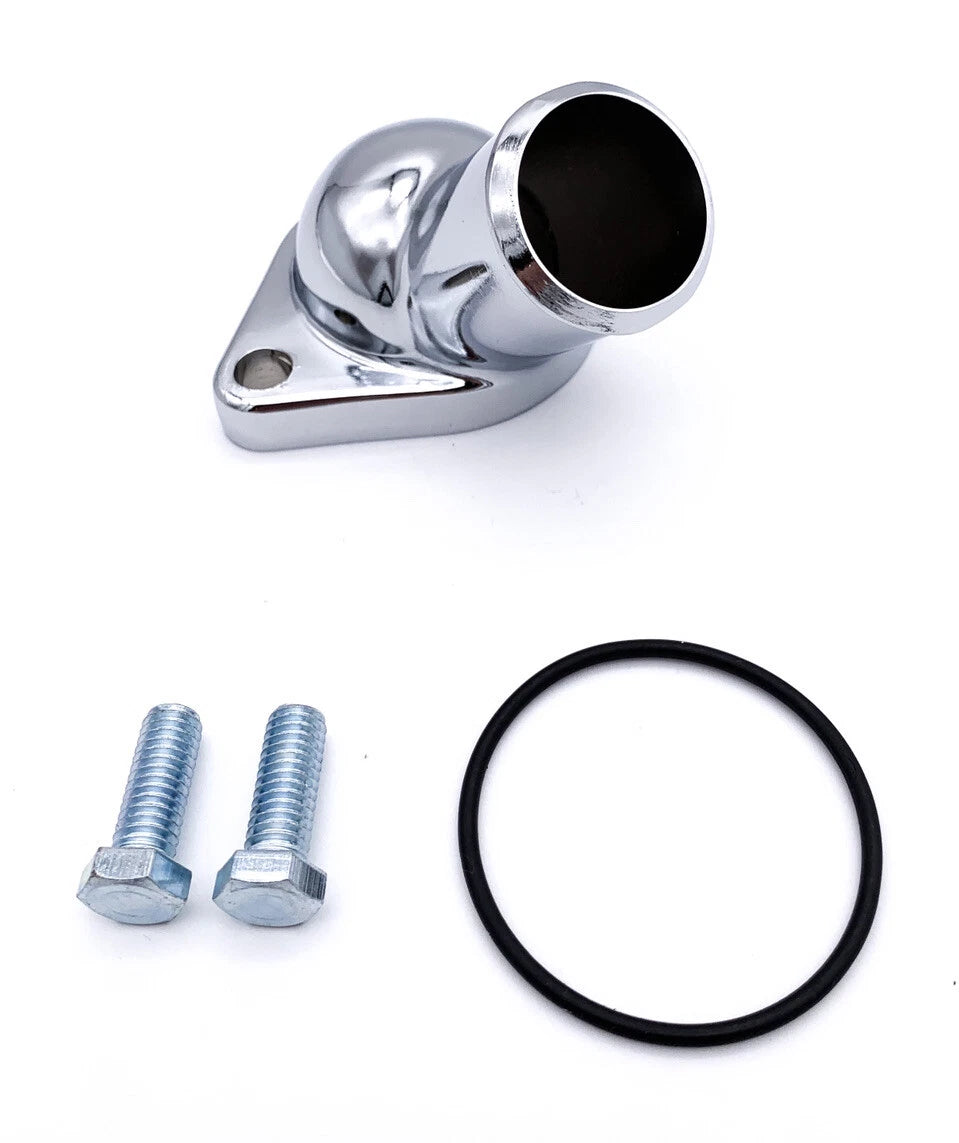 Thermostat Housing Chrome Water Neck Replacement for Chevy 350 (1955–1965)