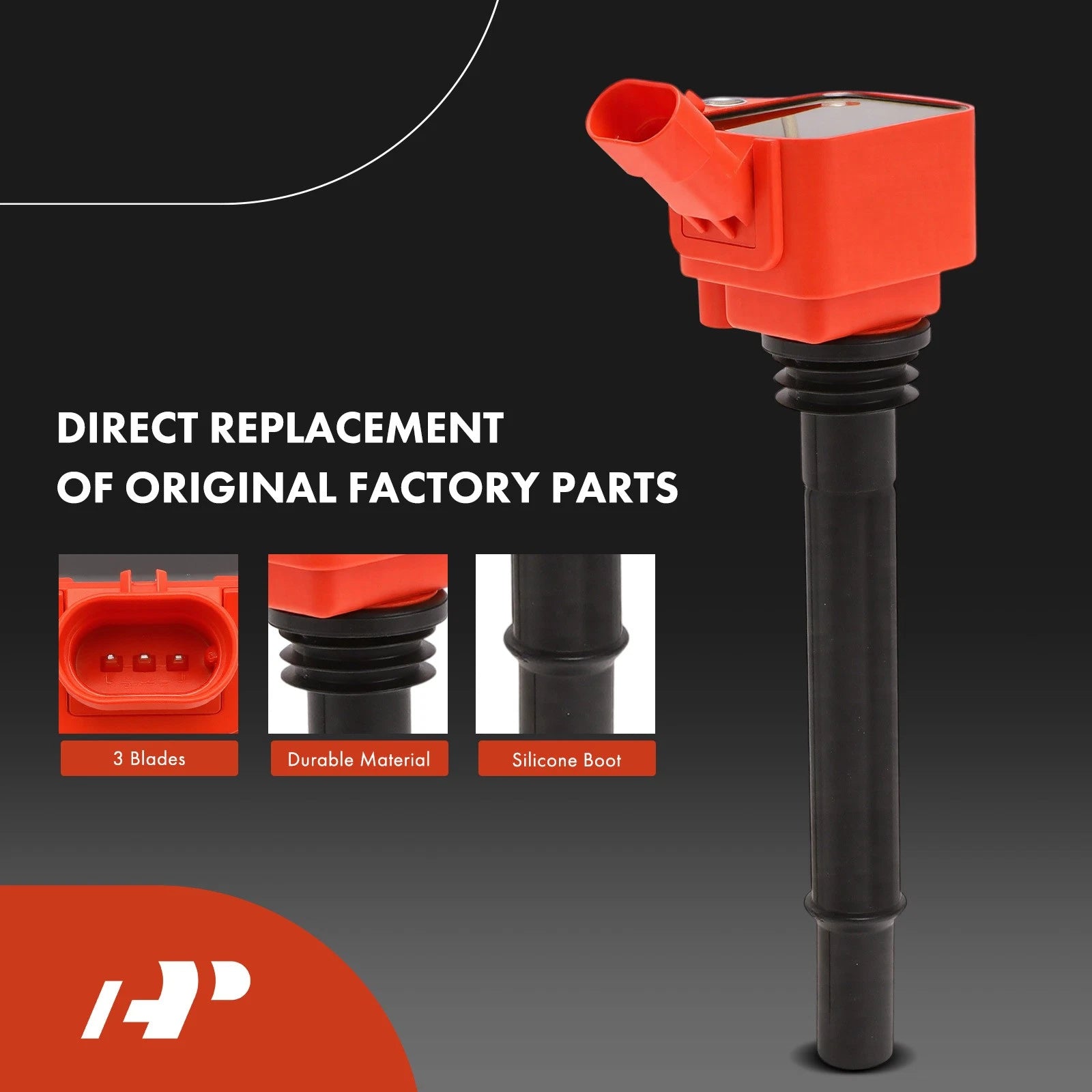Set of 4 Ignition Coils & Iridium Spark Plugs for Jeep Renegade (2015–2023)