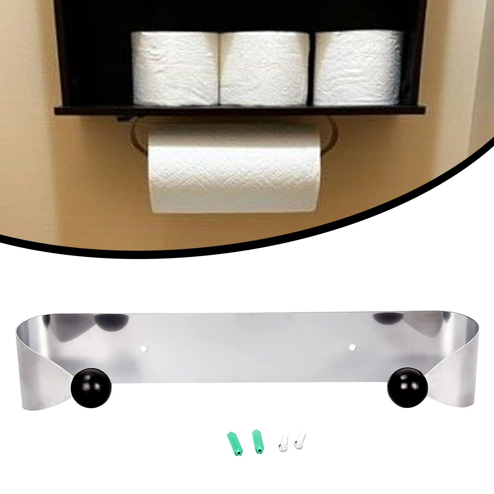 Stainless Steel Paper Towel Holder for Kitchen Bathroom Wall Mount