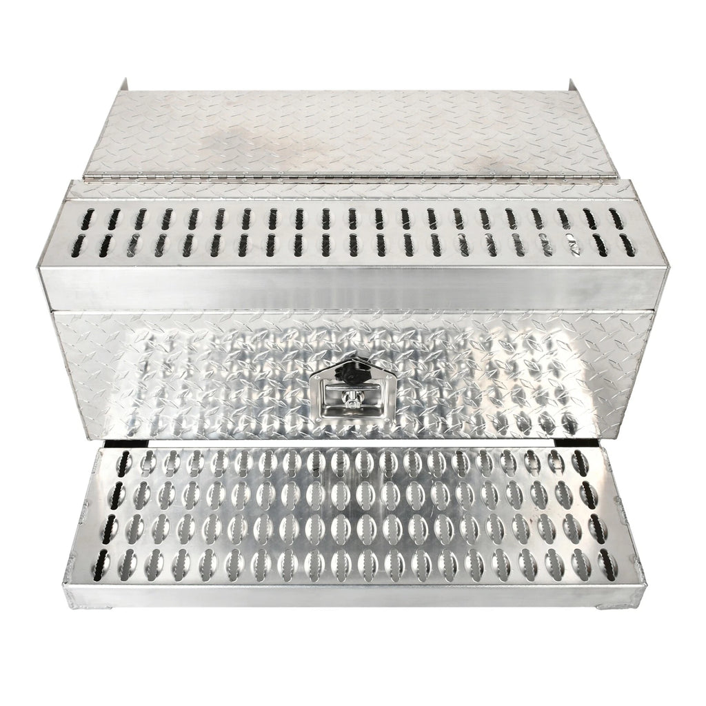 Aluminum Diamond Plate Tool Box for Peterbilt 378 379 389 (31"x30"x15")