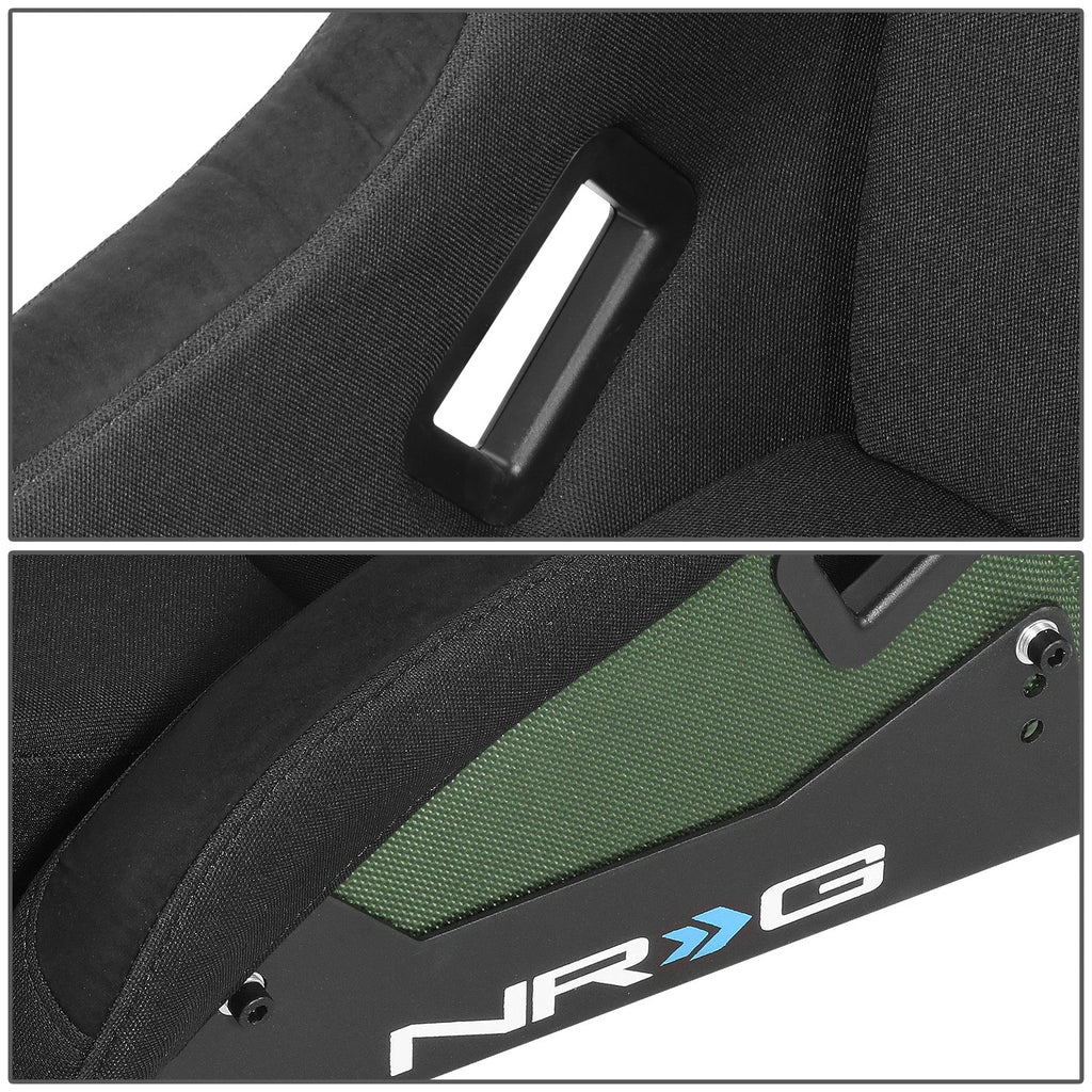NRG Innovations Racing Bucket Seat Large Size RSC-302CF-GN for Universal (2010–2023)